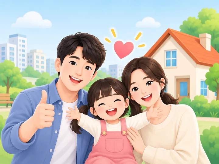 청년·가족을 쉽게 나타낸 생활정보 그림